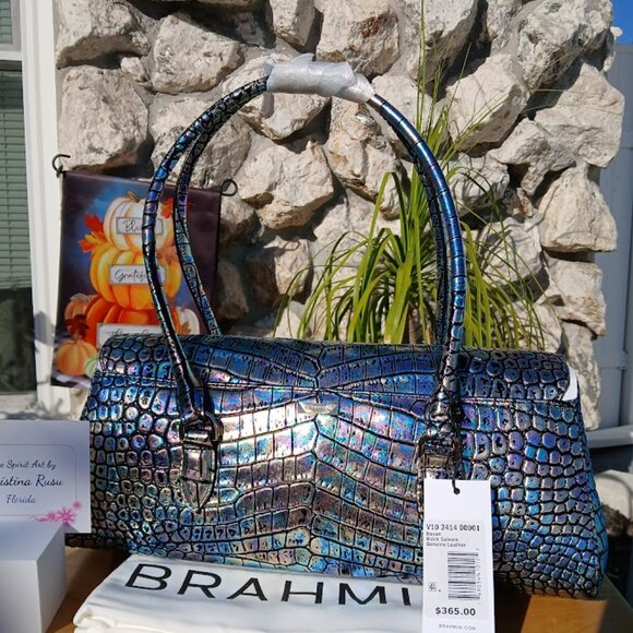 Stunning Brahmin Dayan Black Galexia & Veronica Wallet NWT - Picture 4 of 5